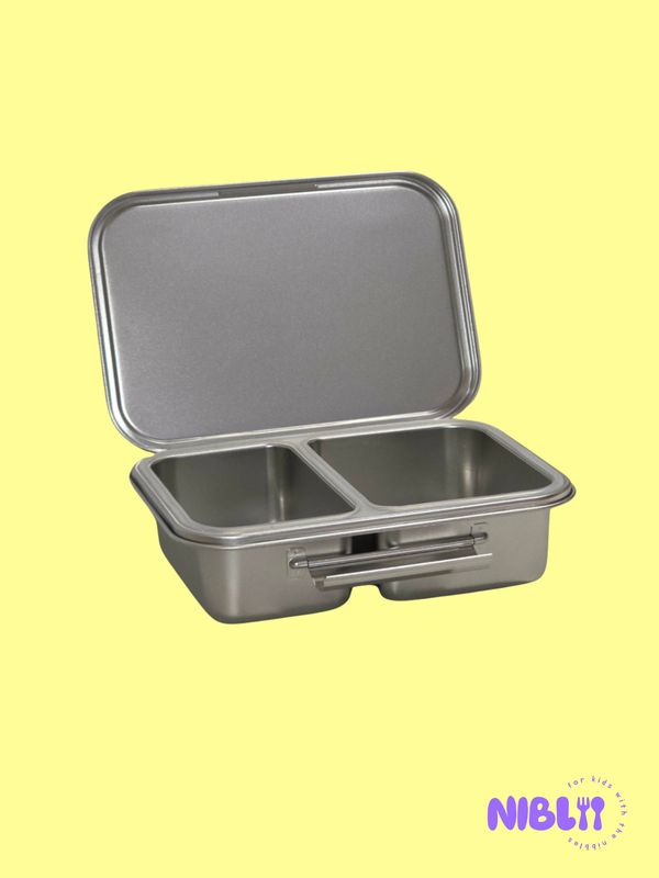The SnackMate™ - Stainless Steel 2-part Snackbox, Plastic Free