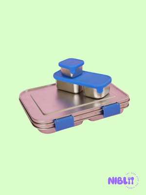 The LunchMate™ in Blue Buzz - Stainless Steel Lunchbox Set, BPA free