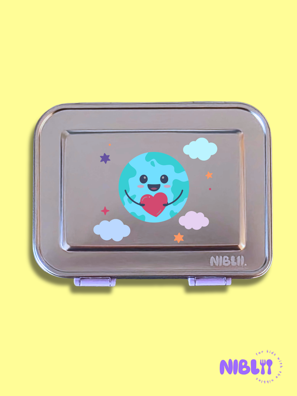 The LunchMate™ in Purple Pop - Stainless Steel 6-part Lunchbox Set, BPA free