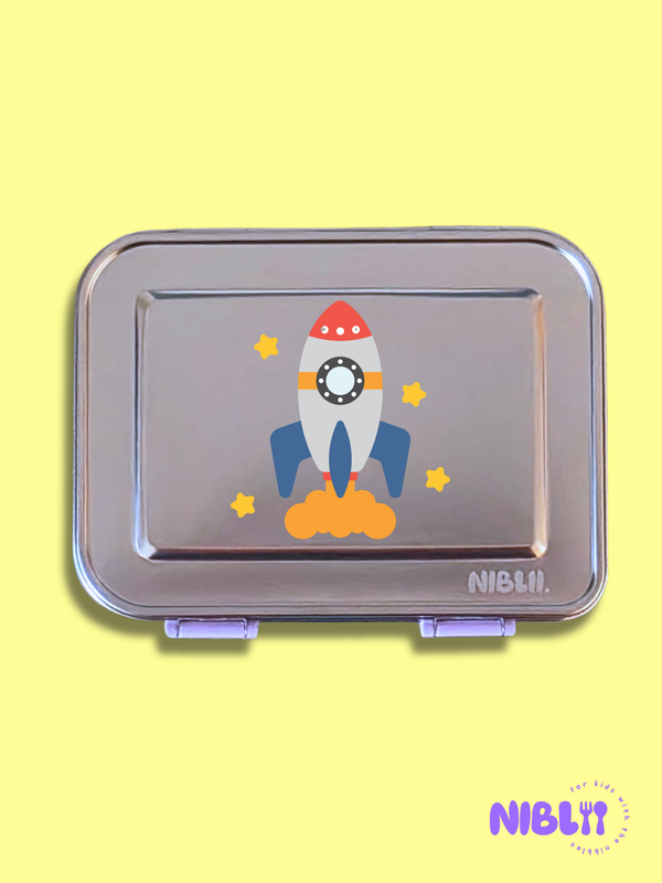 The LunchMate™ in Purple Pop - Stainless Steel 6-part Lunchbox Set, BPA free