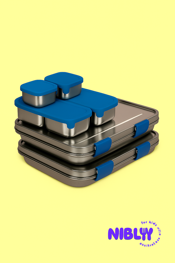 The LunchMate™ Duo in Purple Pop - Stainless Steel Lunchbox Set