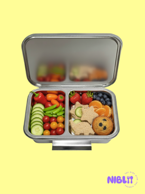 The SnackMate™ - Stainless Steel 2-part Snackbox, Plastic Free