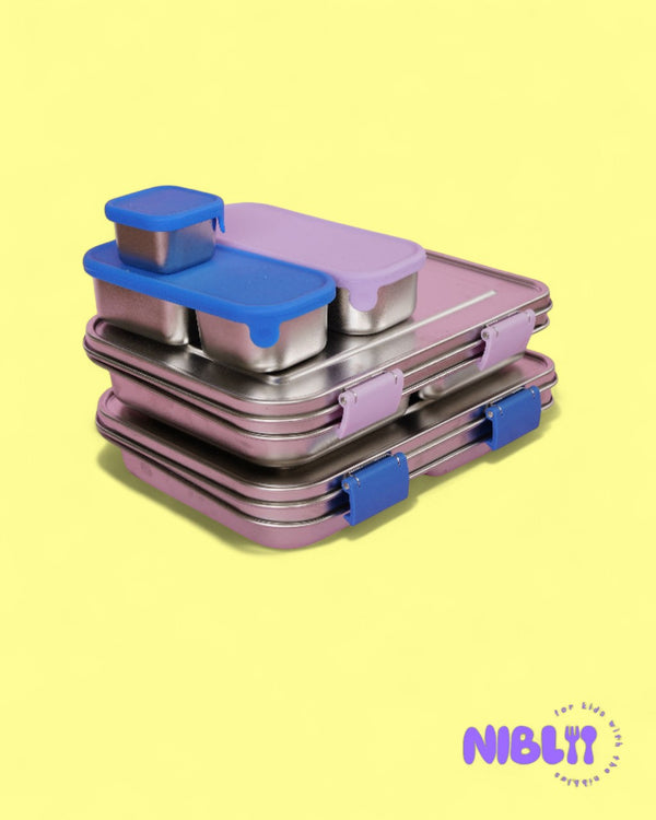 The LunchMate™ Duo His and Hers - Stainless Steel Lunchbox, BPA free